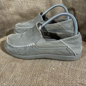 Crocs Mens Santa Cruz Frayed Distressed loafer